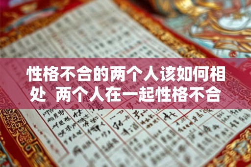 性格不合的两个人该如何相处  两个人在一起性格不合怎么办