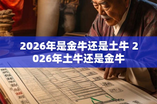 2026年是金牛还是土牛 2026年土牛还是金牛