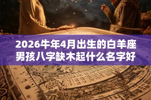 2026牛年4月出生的白羊座男孩八字缺木起什么名字好