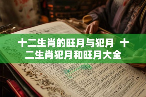 十二生肖的旺月与犯月  十二生肖犯月和旺月大全