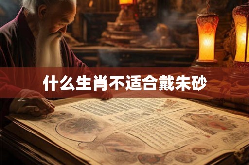 什么生肖不适合戴朱砂