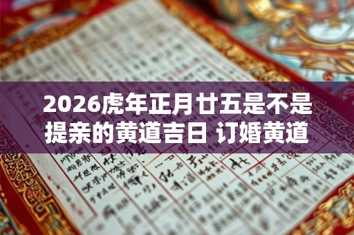 2026虎年正月廿五是不是提亲的黄道吉日 订婚黄道吉日