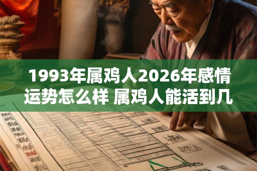 1993年属鸡人2026年感情运势怎么样 属鸡人能活到几岁