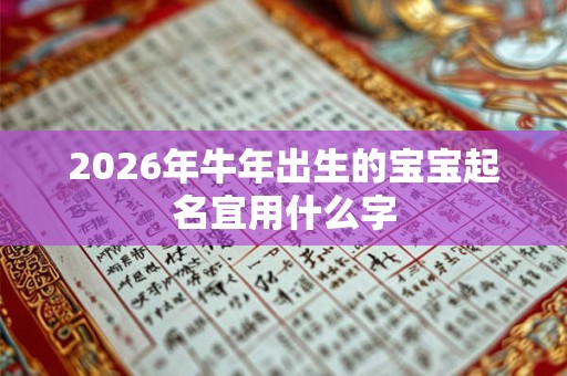 2026年牛年出生的宝宝起名宜用什么字