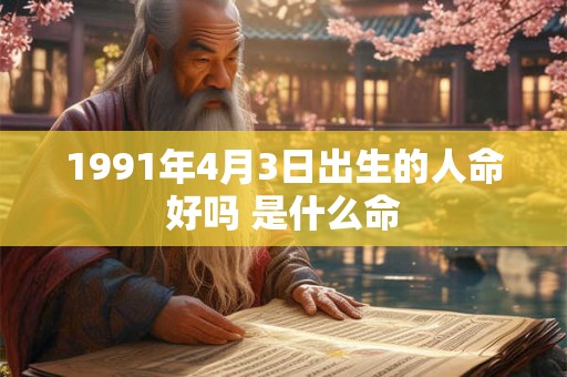 1991年4月3日出生的人命好吗 是什么命