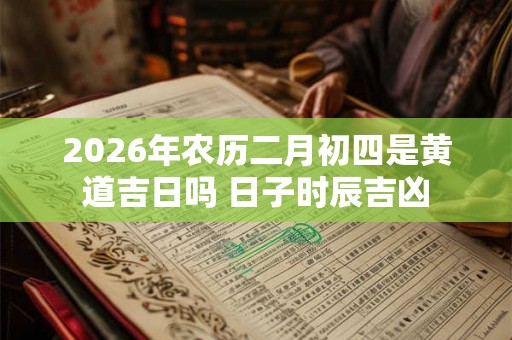 2026年农历二月初四是黄道吉日吗 日子时辰吉凶