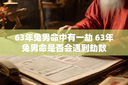 63年兔男命中有一劫 63年兔男命是否会遇到劫数