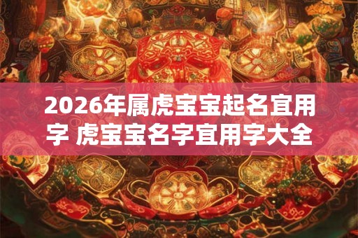 2026年属虎宝宝起名宜用字 虎宝宝名字宜用字大全