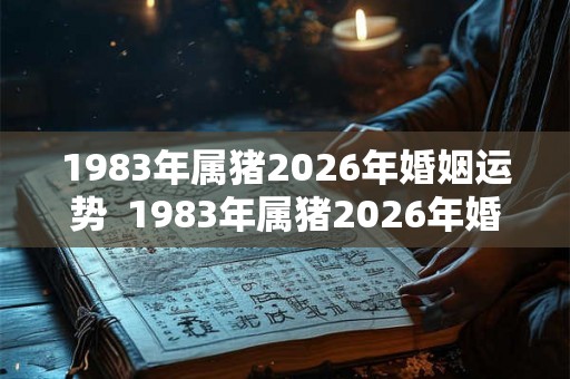 1983年属猪2026年婚姻运势 1983年属猪2026年婚姻运势 1983年属猪2026年婚姻运势 1983年属猪2026年婚姻运势
