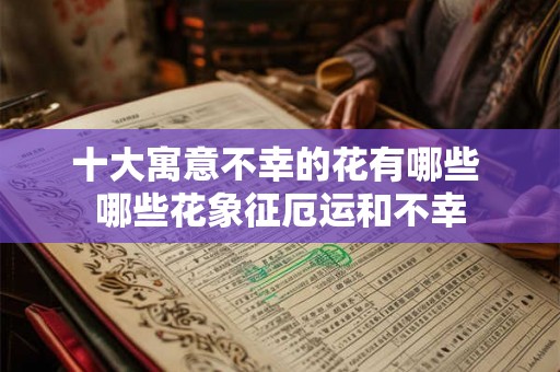 十大寓意不幸的花有哪些 哪些花象征厄运和不幸 十大寓意不幸的花有哪些 哪些花象征厄运和不幸