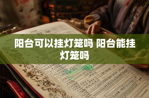 阳台可以挂灯笼吗 阳台能挂灯笼吗