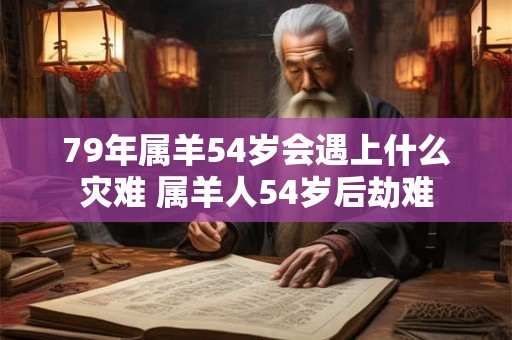 79年属羊54岁会遇上什么灾难 属羊人54岁后劫难