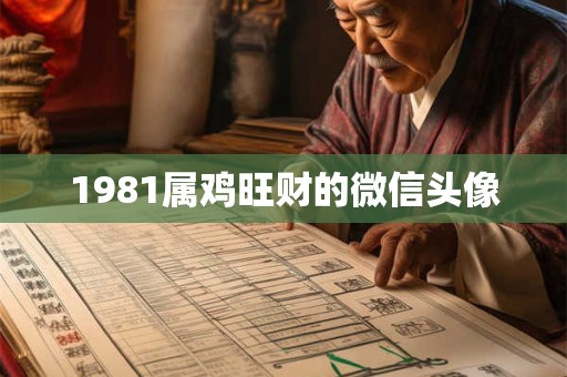1981属鸡旺财的微信头像 1981属鸡旺财的微信头像