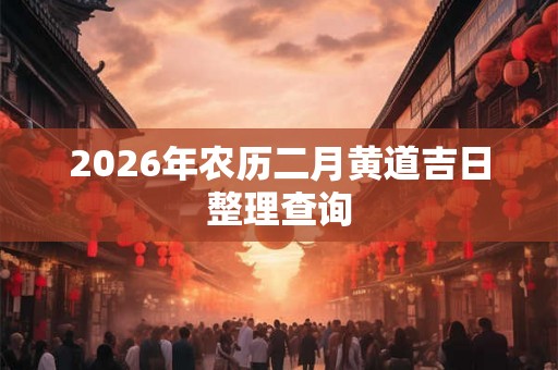 2026年农历二月黄道吉日整理查询 2026年农历二月黄道吉日整理查询