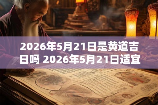 2026年5月21日是黄道吉日吗 2026年5月21日适宜婚嫁吗