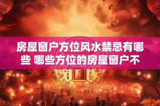 房屋窗户方位风水禁忌有哪些 哪些方位的房屋窗户不可忽视风水禁忌