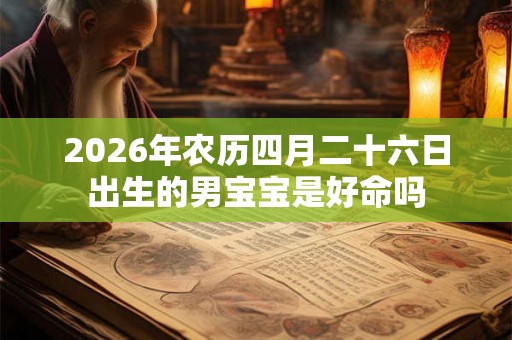 2026年农历四月二十六日出生的男宝宝是好命吗
