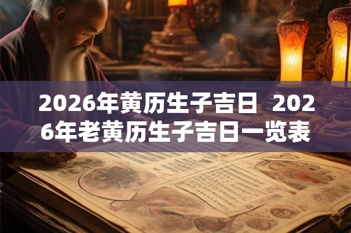 2026年黄历生子吉日  2026年老黄历生子吉日一览表