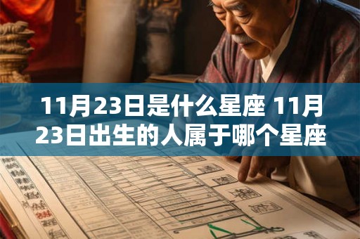 11月23日是什么星座 11月23日出生的人属于哪个星座