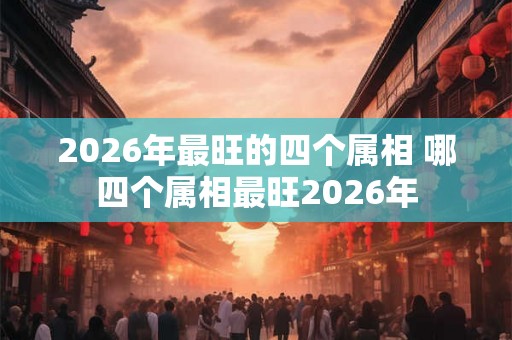 2026年最旺的四个属相 哪四个属相最旺2026年 2026年最旺的四个属相 哪四个属相最旺2026年