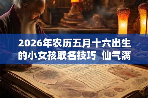 2026年农历五月十六出生的小女孩取名技巧  仙气满满的女宝宝名字