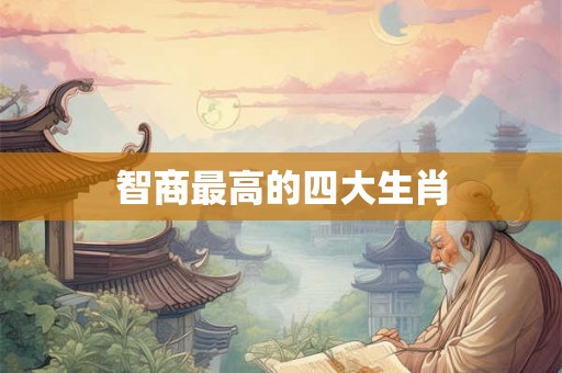 智商最高的四大生肖