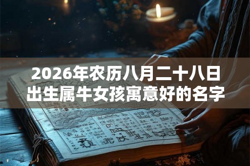 2026年农历八月二十八日出生属牛女孩寓意好的名字