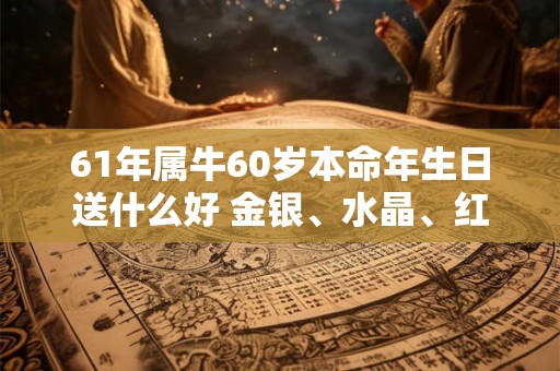 61年属牛60岁本命年生日送什么好 金银、水晶、红色饰品