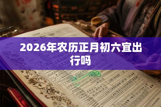2026年农历正月初六宜出行吗