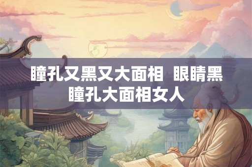 瞳孔又黑又大面相  眼睛黑瞳孔大面相女人