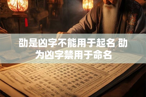劭是凶字不能用于起名 劭为凶字禁用于命名