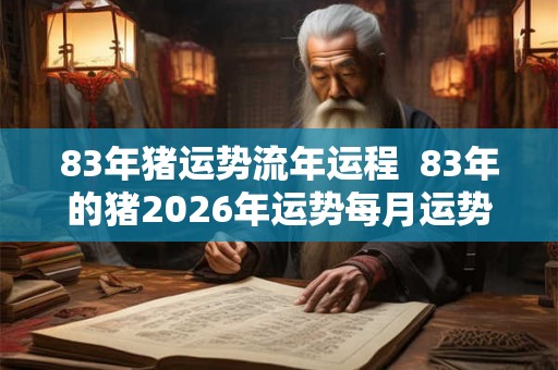 83年猪运势流年运程 83年的猪2026年运势每月运势 83年猪运势流年运程 83年的猪2026年运势每月运势