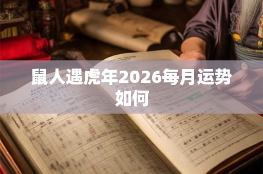 鼠人遇虎年2026每月运势如何