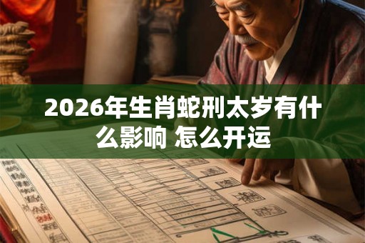 2026年生肖蛇刑太岁有什么影响 怎么开运