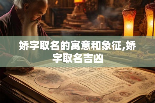 娇字取名的寓意和象征,娇字取名吉凶