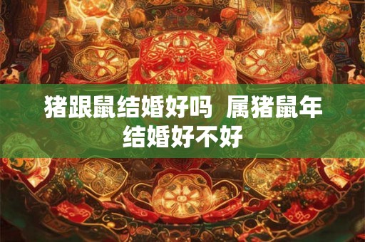 猪跟鼠结婚好吗  属猪鼠年结婚好不好