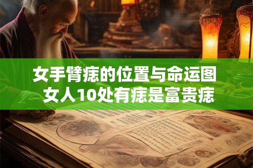 女手臂痣的位置与命运图  女人10处有痣是富贵痣