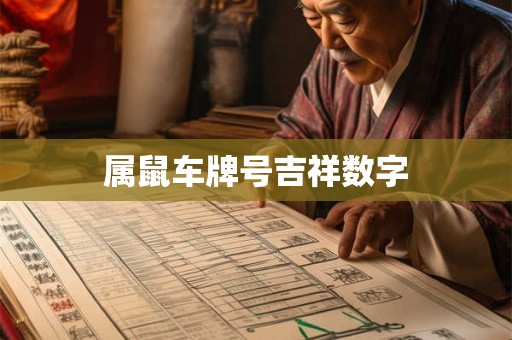 属鼠车牌号吉祥数字