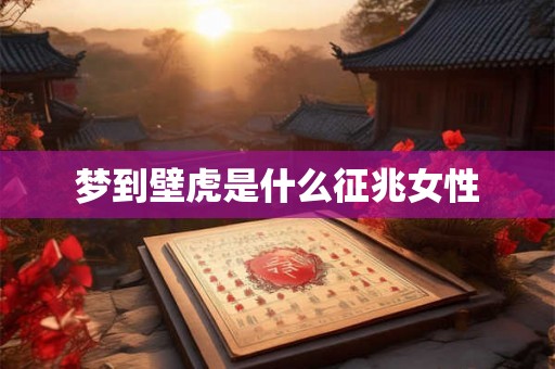 梦到壁虎是什么征兆女性
