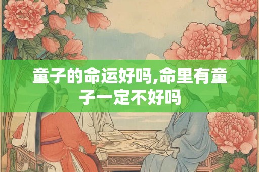 童子的命运好吗,命里有童子一定不好吗