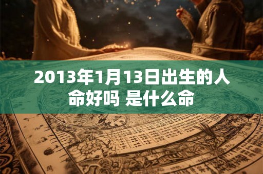 2013年1月13日出生的人命好吗 是什么命