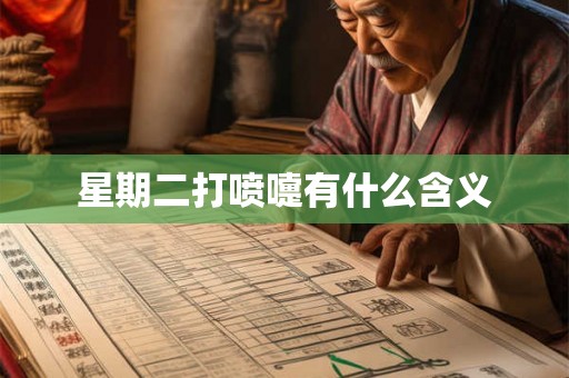 星期二打喷嚏有什么含义
