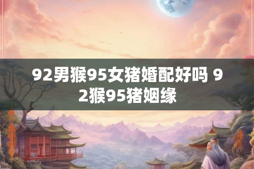 92男猴95女猪婚配好吗 92猴95猪姻缘 92男猴95女猪婚配好吗 92猴95猪姻缘