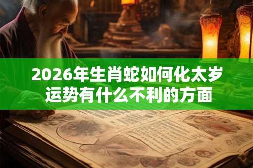 2026年生肖蛇如何化太岁 运势有什么不利的方面