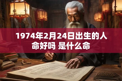 1974年2月24日出生的人命好吗 是什么命