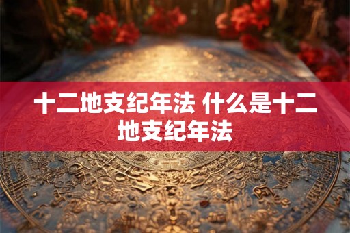 十二地支纪年法 什么是十二地支纪年法 十二地支纪年法 什么是十二地支纪年法