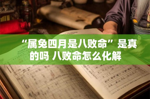 “属兔四月是八败命”是真的吗 八败命怎么化解 “属兔四月是八败命”是真的吗 八败命怎么化解