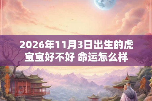 2026年11月3日出生的虎宝宝好不好 命运怎么样