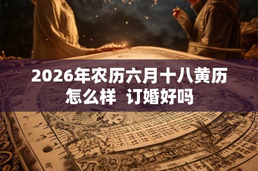 2026年农历六月十八黄历怎么样 订婚好吗 2026年农历六月十八黄历怎么样 订婚好吗