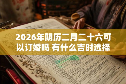 2026年阴历二月二十六可以订婚吗 有什么吉时选择